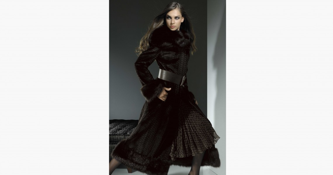 Brown mink fur Brown mink fur